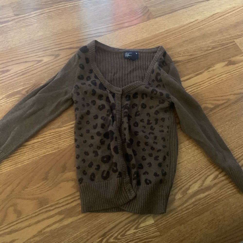 American Eagle Cheetah Cardigan